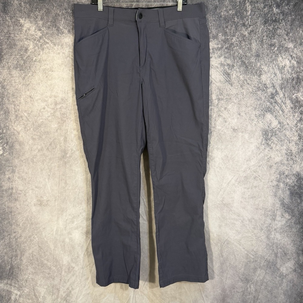 Orvis Men's Tech Pants 36x32 Gray Hiking Fishing Water Repellent Stretch